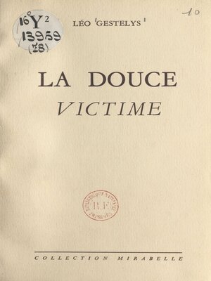 cover image of La douce victime